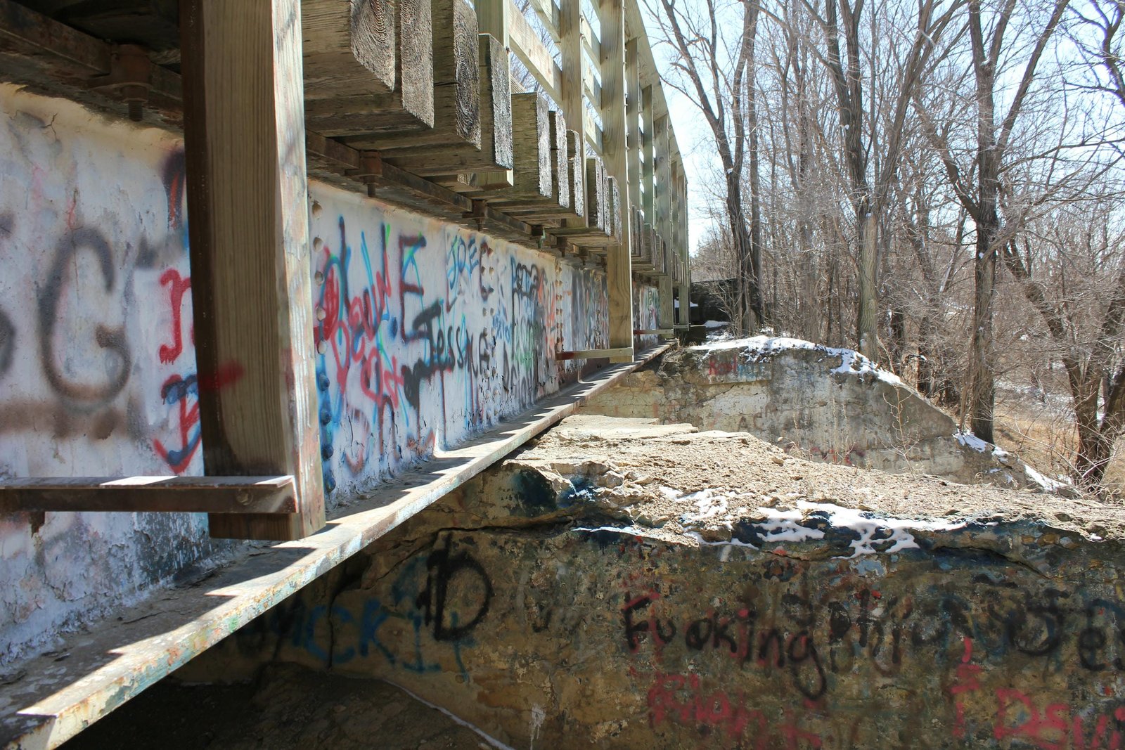 Looking south